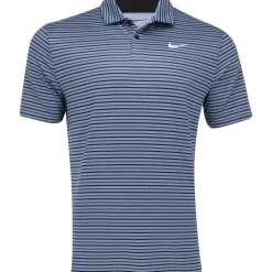 Nike Dri Fit Tour Stripe Shirt Polo Short Sleeve Golf Apparel