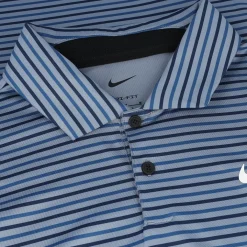 Nike Dri Fit Tour Stripe Shirt Polo Short Sleeve Golf Apparel
