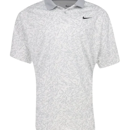 Nike Dri Fit Victory+ Micro AOP Shirt Polo Short Sleeve Golf Apparel