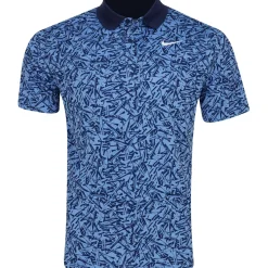 Nike Dri Fit Victory+ Micro AOP Shirt Polo Short Sleeve Golf Apparel