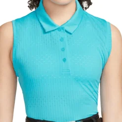Nike Dri Fit Victory Sleeveless Vaneer Shirt Polo Short Sleeve Golf Apparel