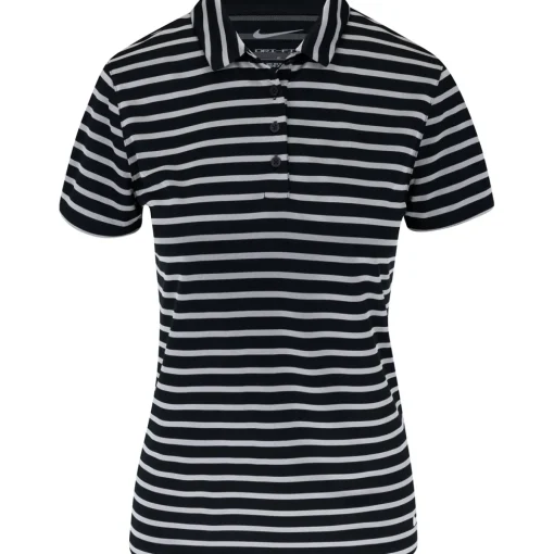 Nike Dri Fit Victory Stripe Shirt Polo Short Sleeve Golf Apparel