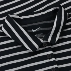 Nike Dri Fit Victory Stripe Shirt Polo Short Sleeve Golf Apparel