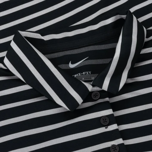Nike Dri Fit Victory Stripe Shirt Polo Short Sleeve Golf Apparel