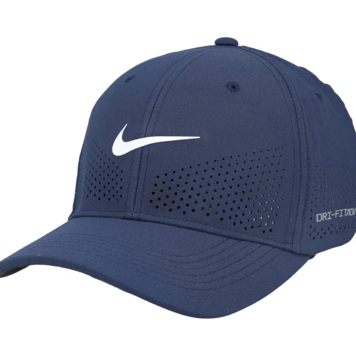 Nike DriFit Advanced Rise Structured Aerobill Swoosh Flex Perf Headwear Cap Golf Apparel