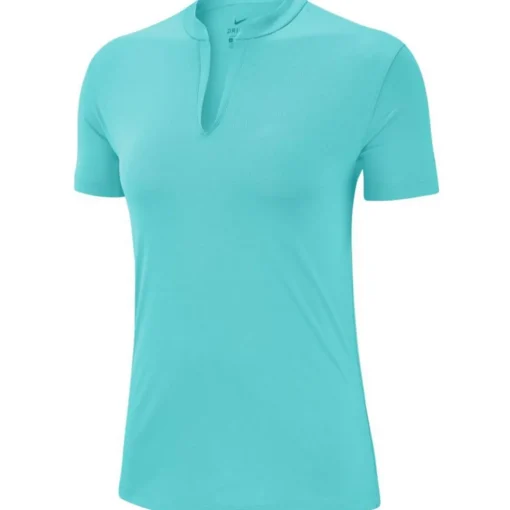 Nike Dri-Fit Open Placket Shirt Polo Short Sleeve Golf Apparel