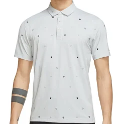 Nike Dri-Fit Player Heritage Print Shirt Polo Short Sleeve Golf Apparel