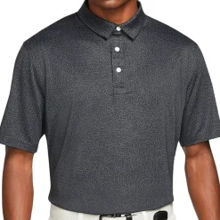 Nike Dri-FIT Player Microprint Shirt Polo Short Sleeve Golf Apparel