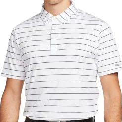 Nike Dri-FIT Player Striped Shirt Polo Short Sleeve Golf Apparel