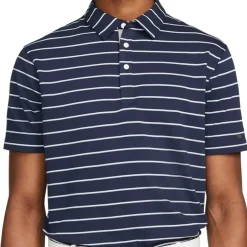 Nike Dri-FIT Player Striped Shirt Polo Short Sleeve Golf Apparel