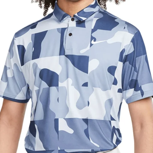 Nike Dri-FIT Tour Camo Shirt Polo Short Sleeve Golf Apparel
