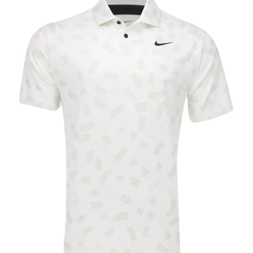 Nike DriFit Tour Micro Print Shirt Polo Short Sleeve Golf Apparel