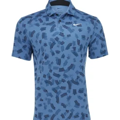 Nike DriFit Tour Micro Print Shirt Polo Short Sleeve Golf Apparel