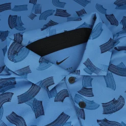 Nike DriFit Tour Micro Print Shirt Polo Short Sleeve Golf Apparel