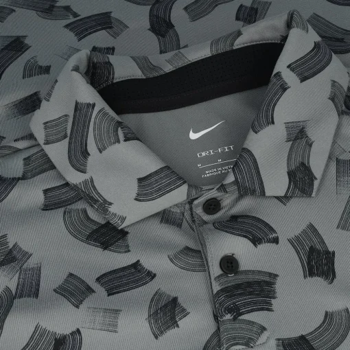 Nike DriFit Tour Micro Print Shirt Polo Short Sleeve Golf Apparel