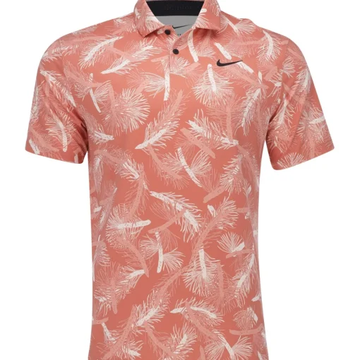 Nike DriFit Tour Pine Shirt Polo Short Sleeve Golf Apparel