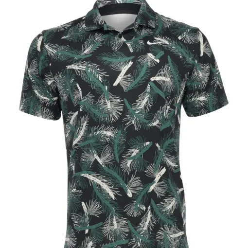 Nike DriFit Tour Pine Shirt Polo Short Sleeve Golf Apparel