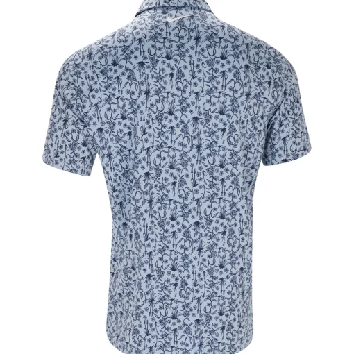 Nike Dri-Fit Tour POA Print Shirt Polo Short Sleeve Golf Apparel
