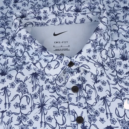 Nike Dri-Fit Tour POA Print Shirt Polo Short Sleeve Golf Apparel