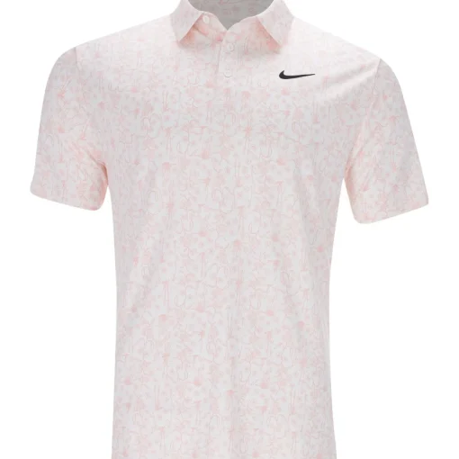 Nike Dri-Fit Tour POA Print Shirt Polo Short Sleeve Golf Apparel