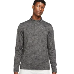 Nike Dri-FIT Victory Heather Stripe Outerwear Pullover Golf Apparel