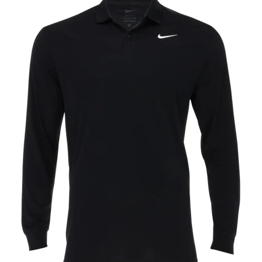 Nike Dri-Fit Victory Solid L/S Shirt Polo Long Sleeve Golf Apparel