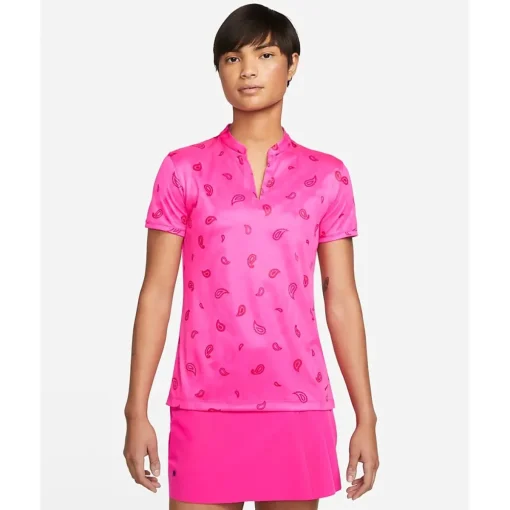 Nike Dri-Fit Victory Spring Allover Jaquard Print Shirt Polo Short Sleeve Golf Apparel