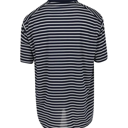 Nike Dri-Fit Victory Stripe Shirt Polo Short Sleeve Golf Apparel