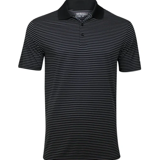 Nike Dri-Fit Victory Stripe Shirt Polo Short Sleeve Golf Apparel