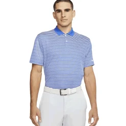 Nike Dri-Fit Victory Striped Shirt Polo Short Sleeve Golf Apparel