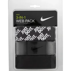 Nike 3-Pack Web Accessories Belts Golf Apparel