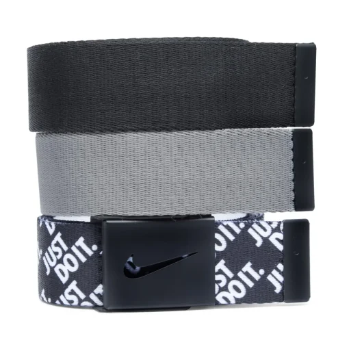 Nike 3-Pack Web Accessories Belts Golf Apparel