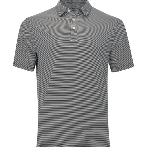 Nike Player Control Stripe Shirt Polo Short Sleeve Golf Apparel