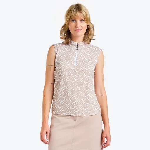 Nivo Linnea Mock Shirt Polo Short Sleeve Golf Apparel