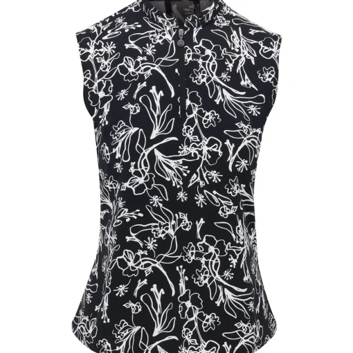 Nivo Linnea Mock Shirt Polo Short Sleeve Golf Apparel