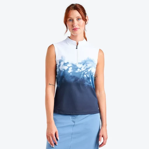 Nivo Linnea Mock Shirt Polo Short Sleeve Golf Apparel