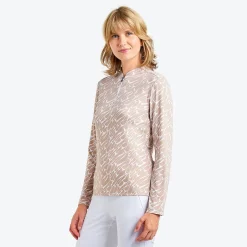 Nivo Lolita Mock Shirt Polo Long Sleeve Golf Apparel