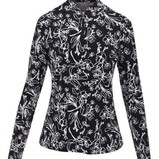 Nivo Lolita Mock Shirt Polo Long Sleeve Golf Apparel