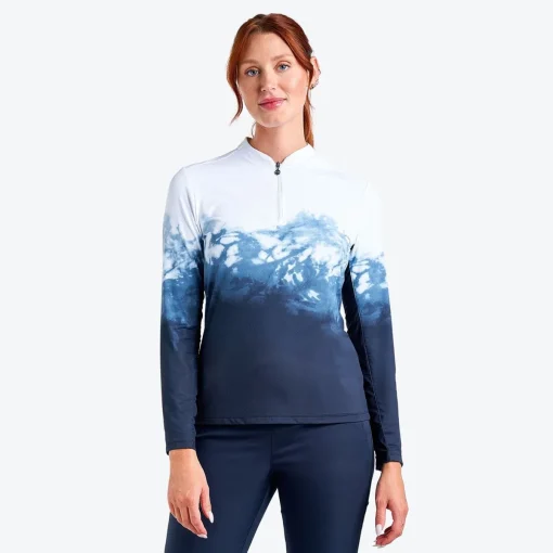 Nivo Lolita Mock Shirt Polo Long Sleeve Golf Apparel