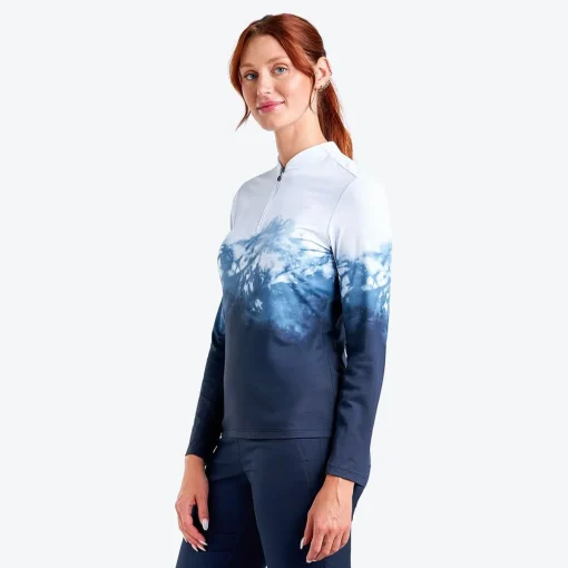 Nivo Lolita Mock Shirt Polo Long Sleeve Golf Apparel