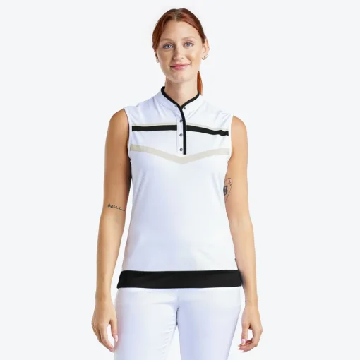 Nivo Sibyl Mock Shirt Polo Short Sleeve Golf Apparel