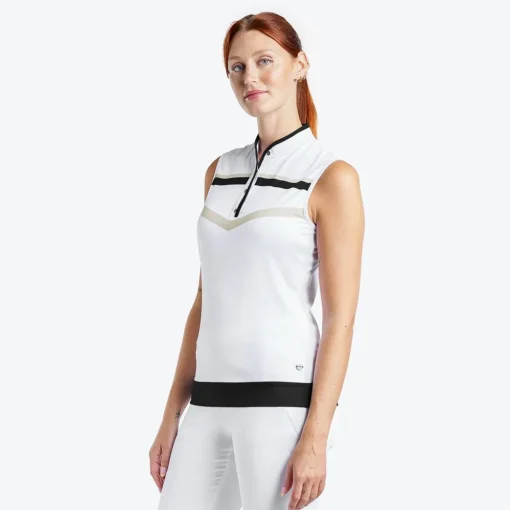 Nivo Sibyl Mock Shirt Polo Short Sleeve Golf Apparel