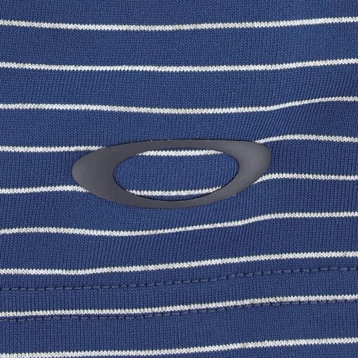Oakley Jacquard Stripe Shirt Polo Short Sleeve Golf Apparel