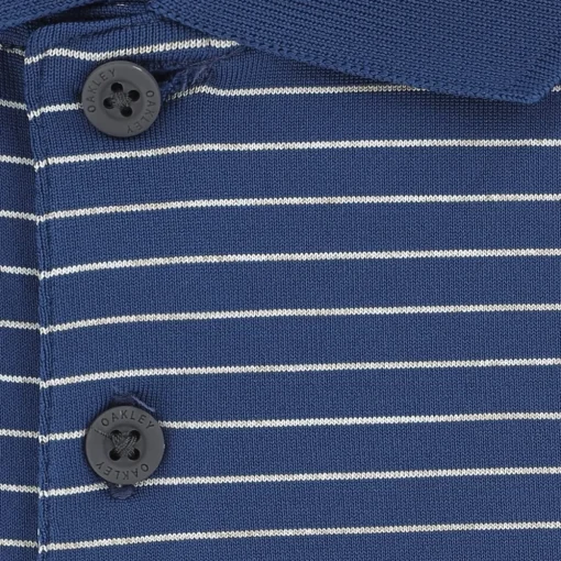 Oakley Jacquard Stripe Shirt Polo Short Sleeve Golf Apparel