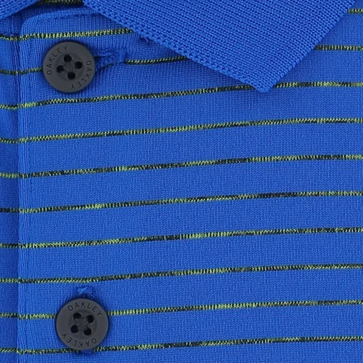 Oakley Jacquard Stripe Shirt Polo Short Sleeve Golf Apparel