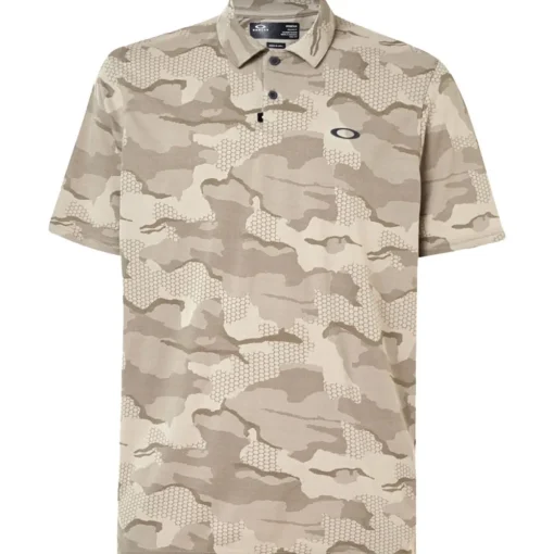 Oakley Jaquard Camo Shirt Polo Short Sleeve Golf Apparel