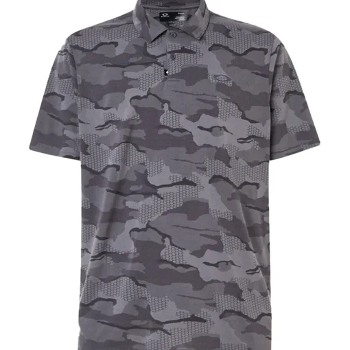 Oakley Jaquard Camo Shirt Polo Short Sleeve Golf Apparel
