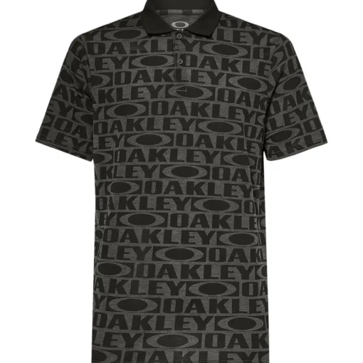 Oakley Stacked Jaquard RC Shirt Polo Short Sleeve Golf Apparel