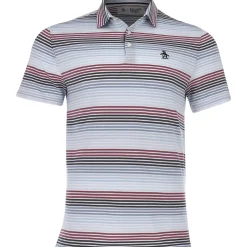 Original Penguin Ombre 70’s Stripe Shirt Polo Short Sleeve Golf Apparel