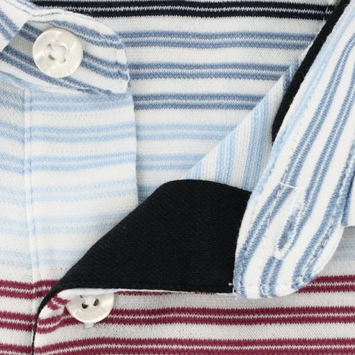 Original Penguin Ombre 70’s Stripe Shirt Polo Short Sleeve Golf Apparel